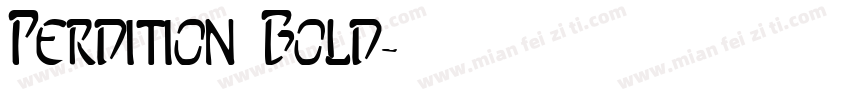 Perdition Bold字体转换